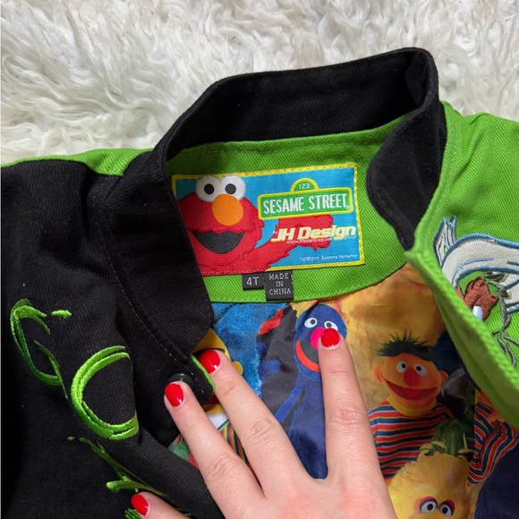Green and Black Sesame Street Jacket - Picture 8 of 9